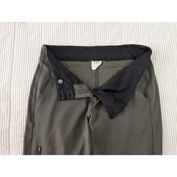 Title Nine Clamber Pants Womens 8 Green Mid Rise Zip Cargo Stretch - Picture 7 of 12